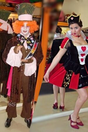 Sombrerero y Reina de Corazones