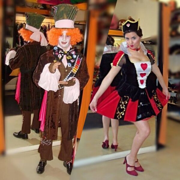 Sombrerero y Reina de Corazones
