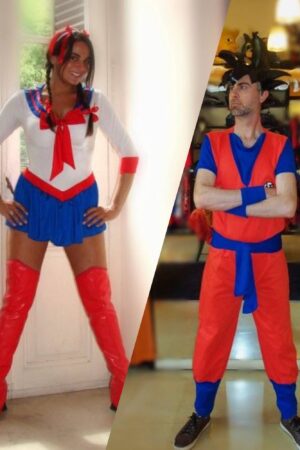 Goku y Sailor Moon