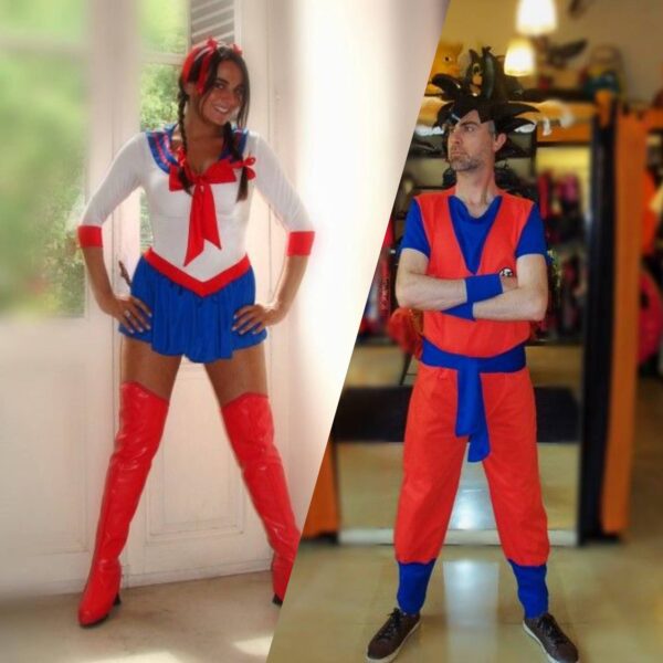 Goku y Sailor Moon