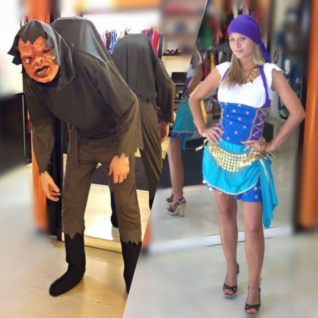 Jorobado de Notre Dame y Esmeralda Disfraces Todo Disfraz Alquiler
