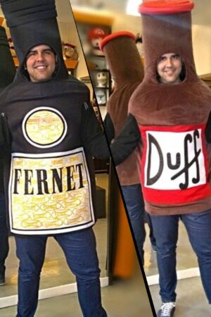 Botellas Fernet y Duff